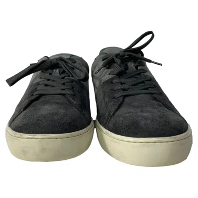 Tod's Allacciato Color-block Lace-up Sneakers In Black And Grey Suede In Grey