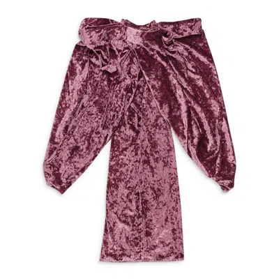 Y/project Flower Collar Pink Mini Dress In Pink