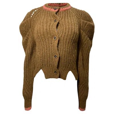 Ulla Johnson Elle Cardigan In Brown Alpaca In Brown