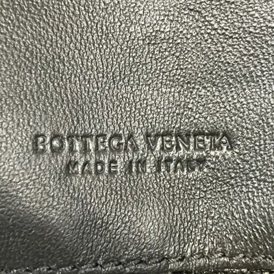 Pre-owned Bottega Veneta Black Leather Long Wallet (bi-fold) ()