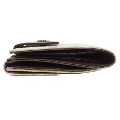 Pre-owned Bvlgari Beige Canvas Wallet (bi-fold) ()