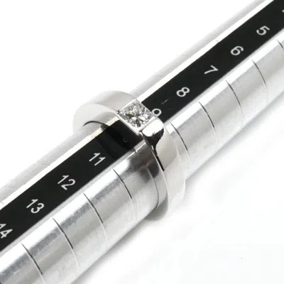 Pre-owned Cartier White Band Ring ()