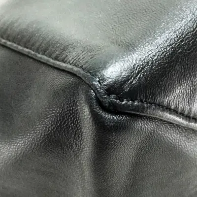 Pre-owned Celine Beige Black Canvas Leather Tote Bag () In Beige, Black