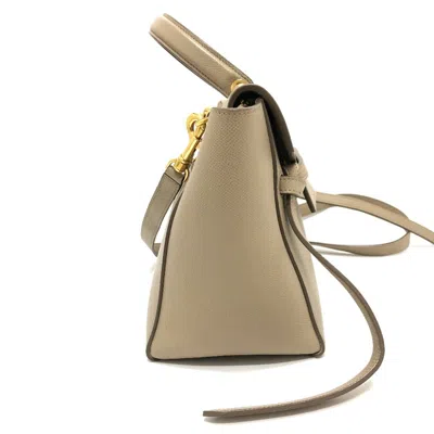 Pre-owned Celine Beige Leather Handbag Shoulder Bag ()