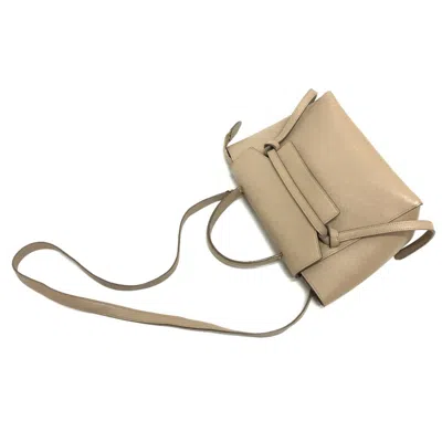 Pre-owned Celine Beige Leather Handbag Shoulder Bag ()