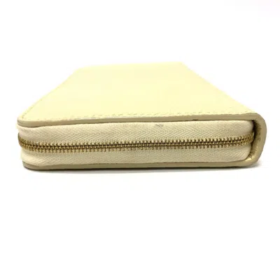Pre-owned Celine Beige Leather Long Wallet (bi-fold) ()