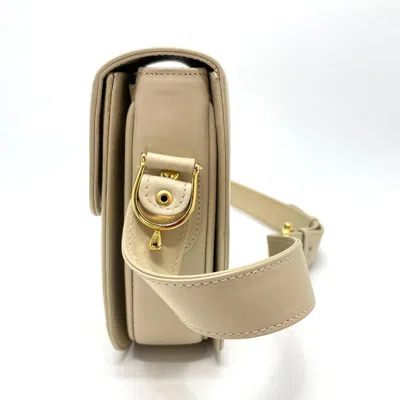 Pre-owned Celine Beige Leather Shoulder Bag ()