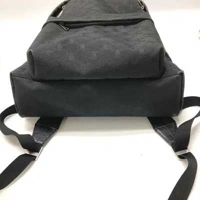 Pre-owned Celine Black Canvas Leather Backpack ()