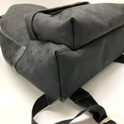 Pre-owned Celine Black Canvas Leather Backpack ()