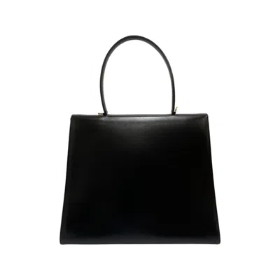 Pre-owned Celine Black Gold Leather Handbag Tote Bag () In Black, Gold