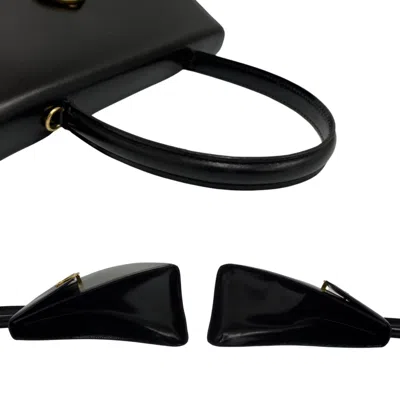 Pre-owned Celine Black Gold Leather Handbag Tote Bag () In Black, Gold