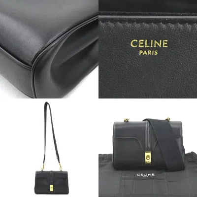 Pre-owned Celine Black Leather Canvas Shoulder Bag ()