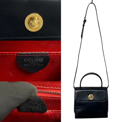 Pre-owned Celine Black Leather Handbag Shoulder Bag ()
