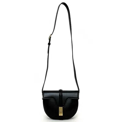 Pre-owned Celine Black Leather Pochette Shoulder Bag ()