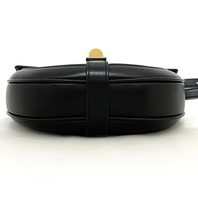 Pre-owned Celine Black Leather Pochette Shoulder Bag ()