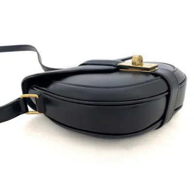 Pre-owned Celine Black Leather Pochette Shoulder Bag ()