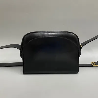 Pre-owned Celine Black Leather Pochette Shoulder Bag ()