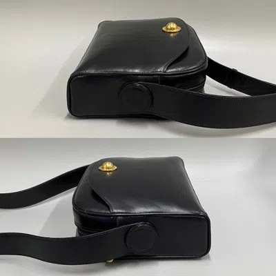 Pre-owned Celine Black Leather Pochette Shoulder Bag ()