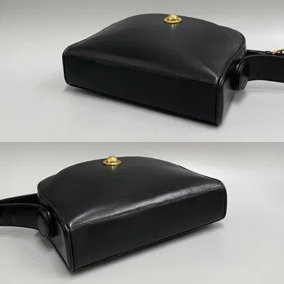Pre-owned Celine Black Leather Pochette Shoulder Bag ()