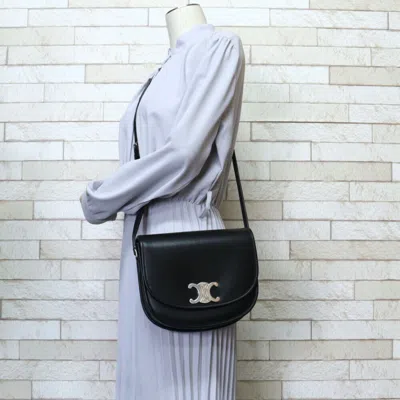 Pre-owned Celine Black Leather Shoulder Bag ()
