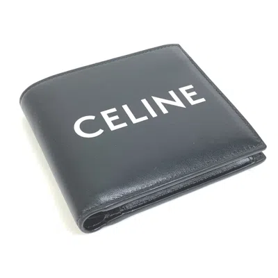 Pre-owned Celine Black Leather Wallet (bi-fold) ()