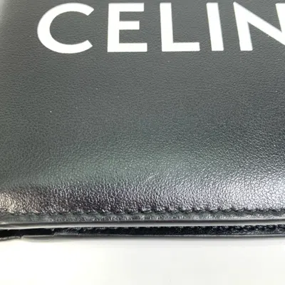 Pre-owned Celine Black Leather Wallet (bi-fold) ()
