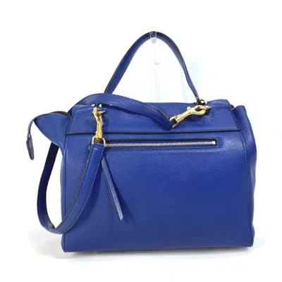 Pre-owned Celine Blue Leather Shoulder Bag ()