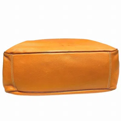 Pre-owned Celine Boogie Orange Leather Handbag Tote Bag ()