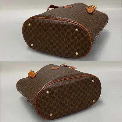 Pre-owned Celine Brown Leather Pvc Handbag Tote Bag ()