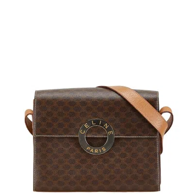 Pre-owned Celine Brown Pvc Leather Shoulder Bag ()