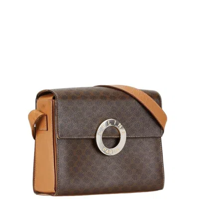 Pre-owned Celine Brown Pvc Leather Shoulder Bag ()