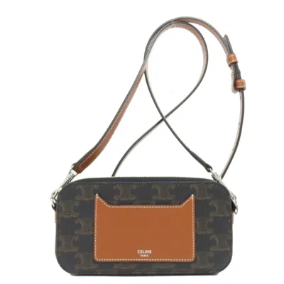 Pre-owned Celine Brown Pvc Shoulder Bag ()