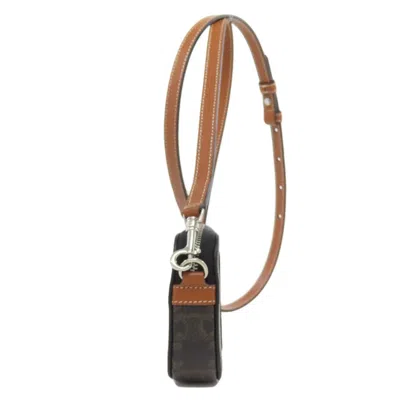 Pre-owned Celine Brown Pvc Shoulder Bag ()