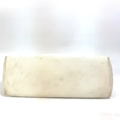 Pre-owned Celine Cabas Beige Canvas Leather Shoulder Bag Tote Bag ()