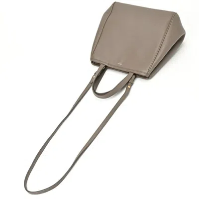 Pre-owned Celine Cabas Grayish Leather Tote Bag ()