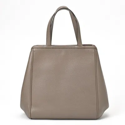 Pre-owned Celine Cabas Grayish Leather Tote Bag ()