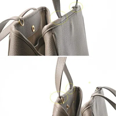 Pre-owned Celine Cabas Grayish Leather Tote Bag ()