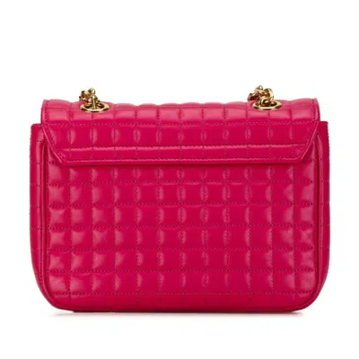 Pre-owned Celine Gold Pink Leather Shoulder Bag () In Gold, Pink