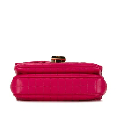 Pre-owned Celine Gold Pink Leather Shoulder Bag () In Gold, Pink