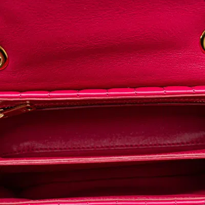 Pre-owned Celine Gold Pink Leather Shoulder Bag () In Gold, Pink