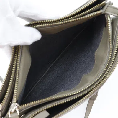 Pre-owned Celine Gray Leather Shoulder Bag ()