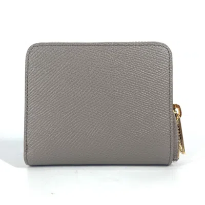 Pre-owned Celine Gray Leather Wallet (bi-fold) ()
