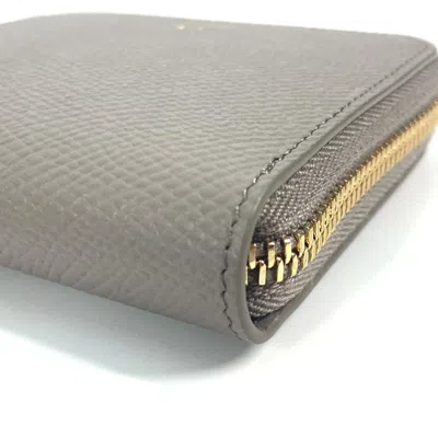 Pre-owned Celine Gray Leather Wallet (bi-fold) ()