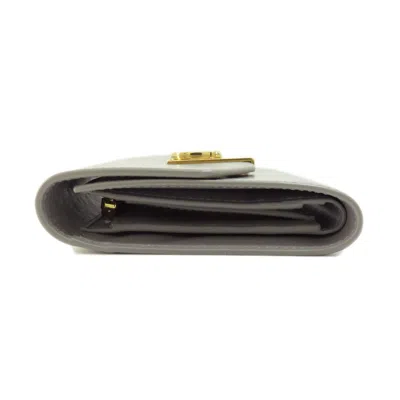 Pre-owned Celine Gray Leather Wallet (bi-fold) ()