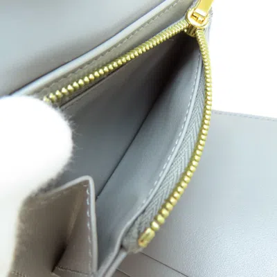Pre-owned Celine Gray Leather Wallet (bi-fold) ()