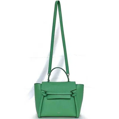 Pre-owned Celine Green Leather Handbag Shoulder Bag ()