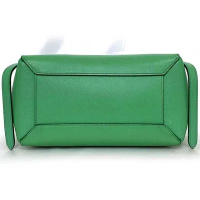 Pre-owned Celine Green Leather Handbag Shoulder Bag ()