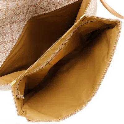 Pre-owned Celine Macadam Beige Pvc Leather Shoulder Bag ()