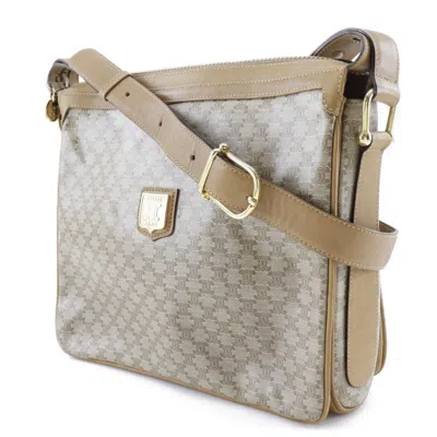 Pre-owned Celine Macadam Beige Pvc Shoulder Bag ()
