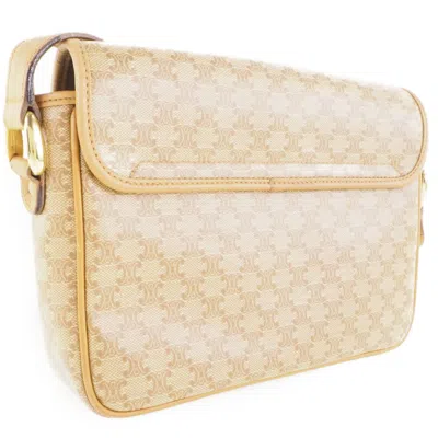 Pre-owned Celine Macadam Beige Pvc Shoulder Bag ()